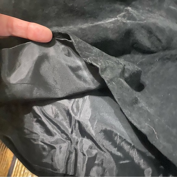 Vintage Michael Mims Kathy Cole Black Leather High Waisted Stretch Waist Shorts - Picture 3 of 5